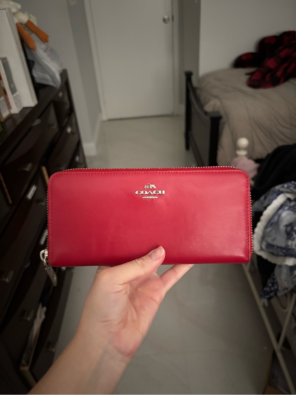 Coach Red Leather Wallet